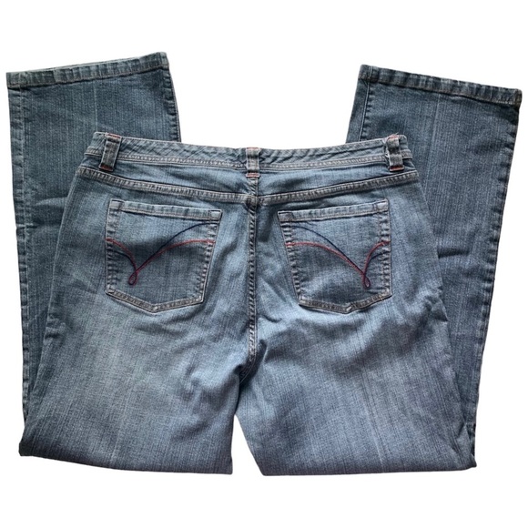 Venezia Y2K Straight Leg Denim Blue Jeans, [Sz 18W] - Picture 6 of 9